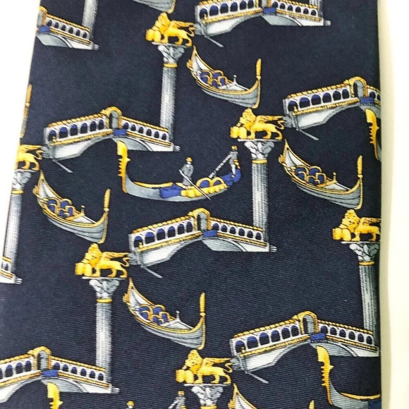 Antiche Seterie Fiorentine Silk Tie Necktie Made In Italy - Picture 2 of 13